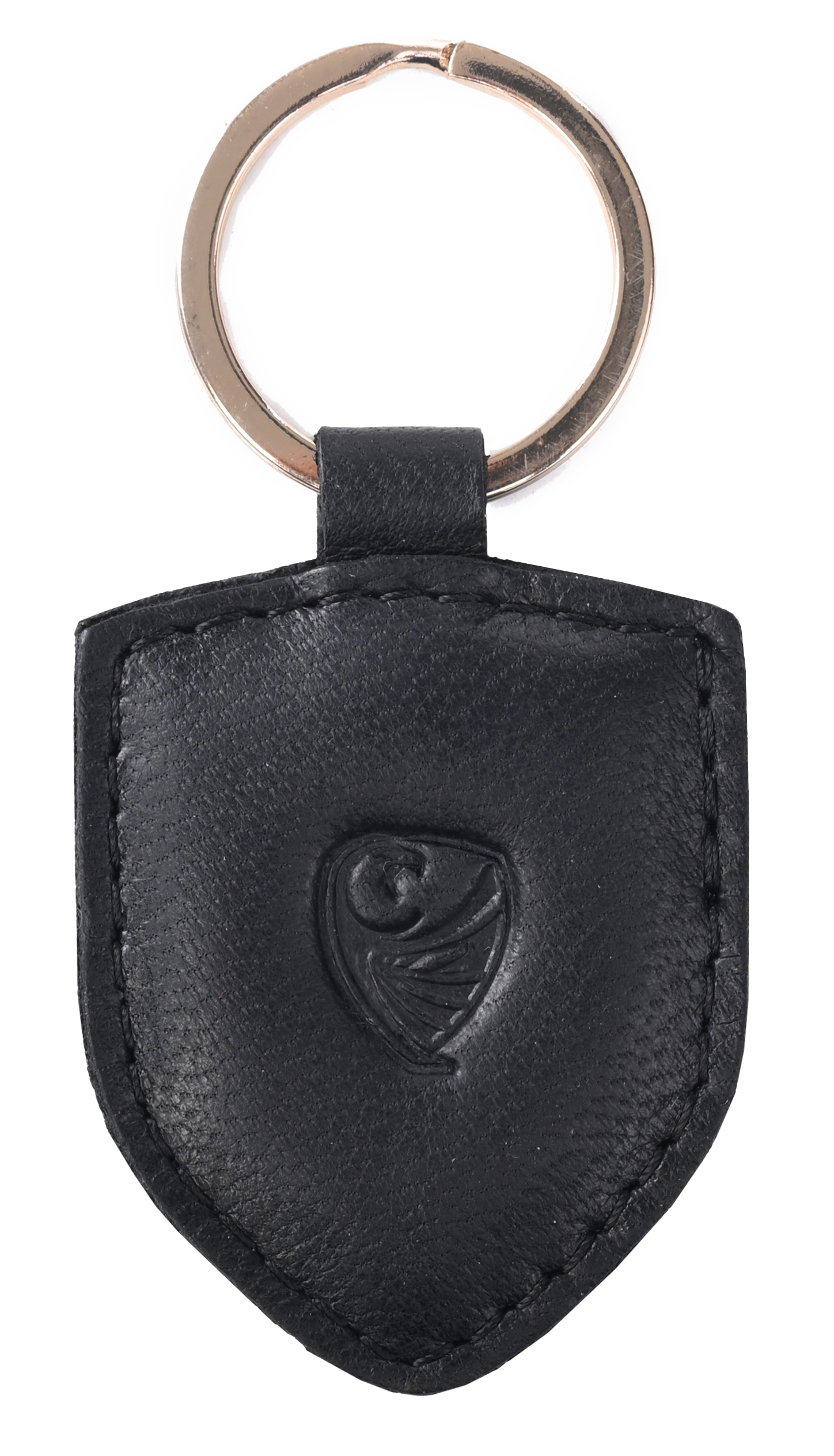 GERMANUS Keyring, leather, black
