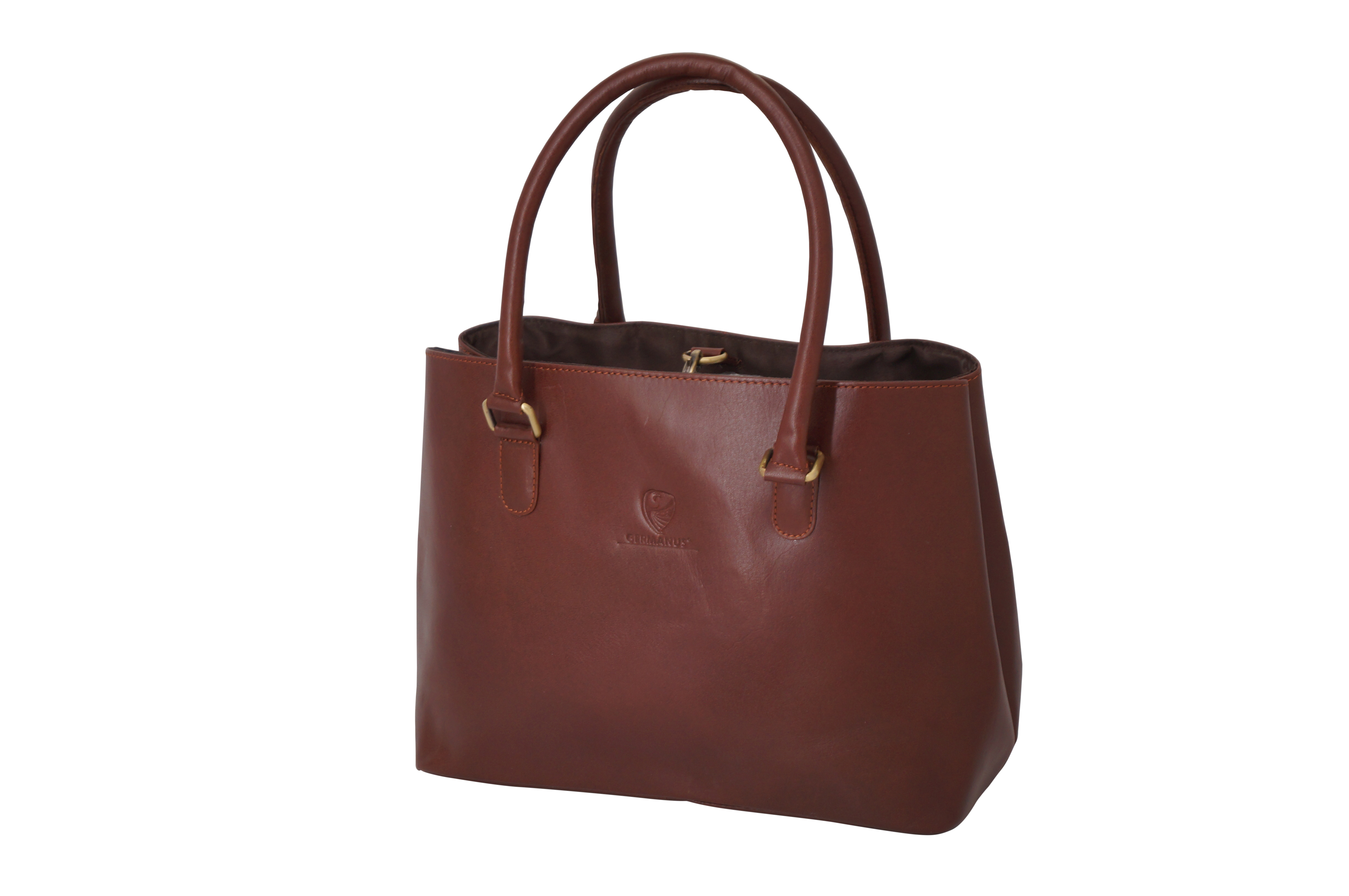 GERMANUS Ladies Shoulder Bag Lilly in Genuine Leather dark brown