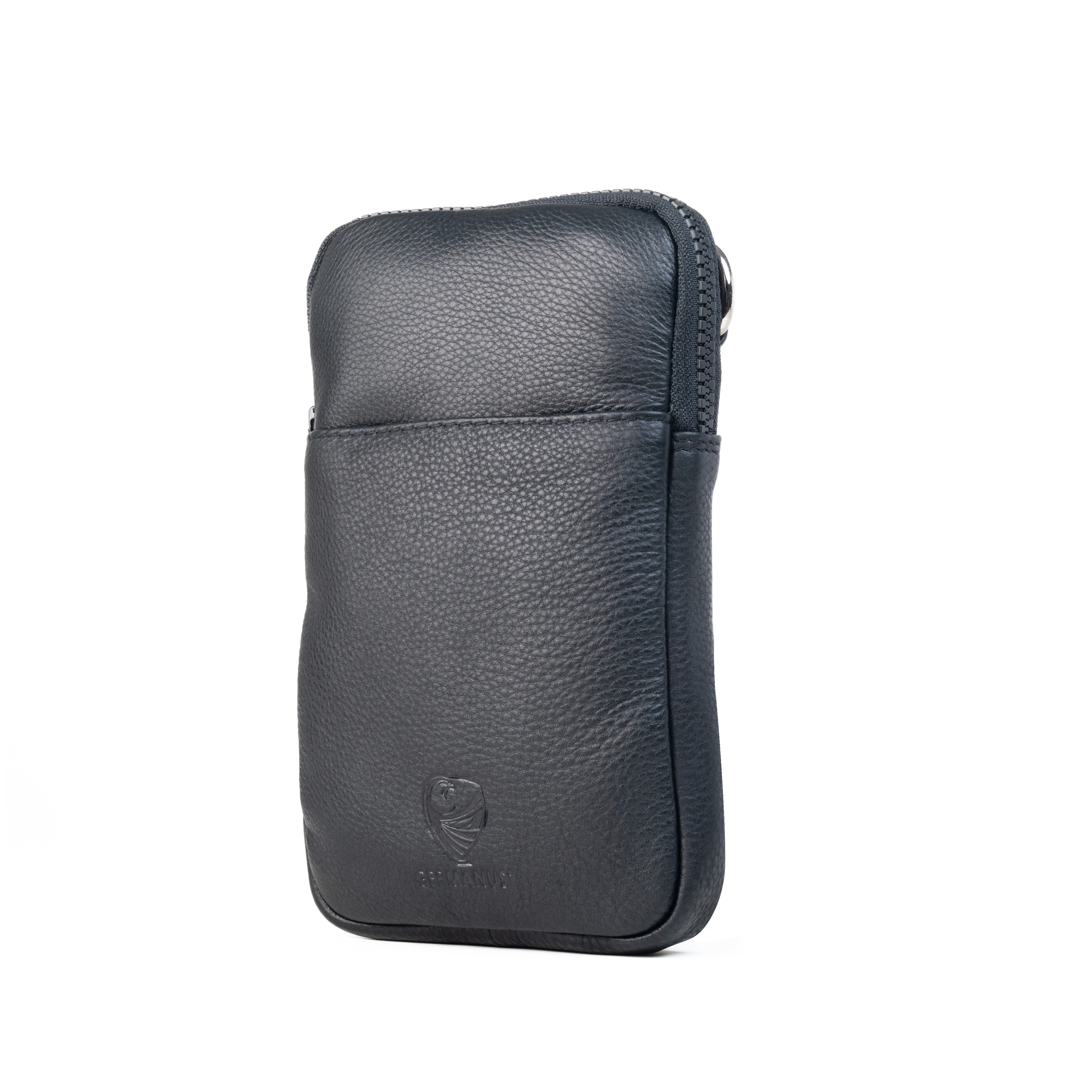 Germanus Crossbody Bag "Silvia" in Black Genuine Leather