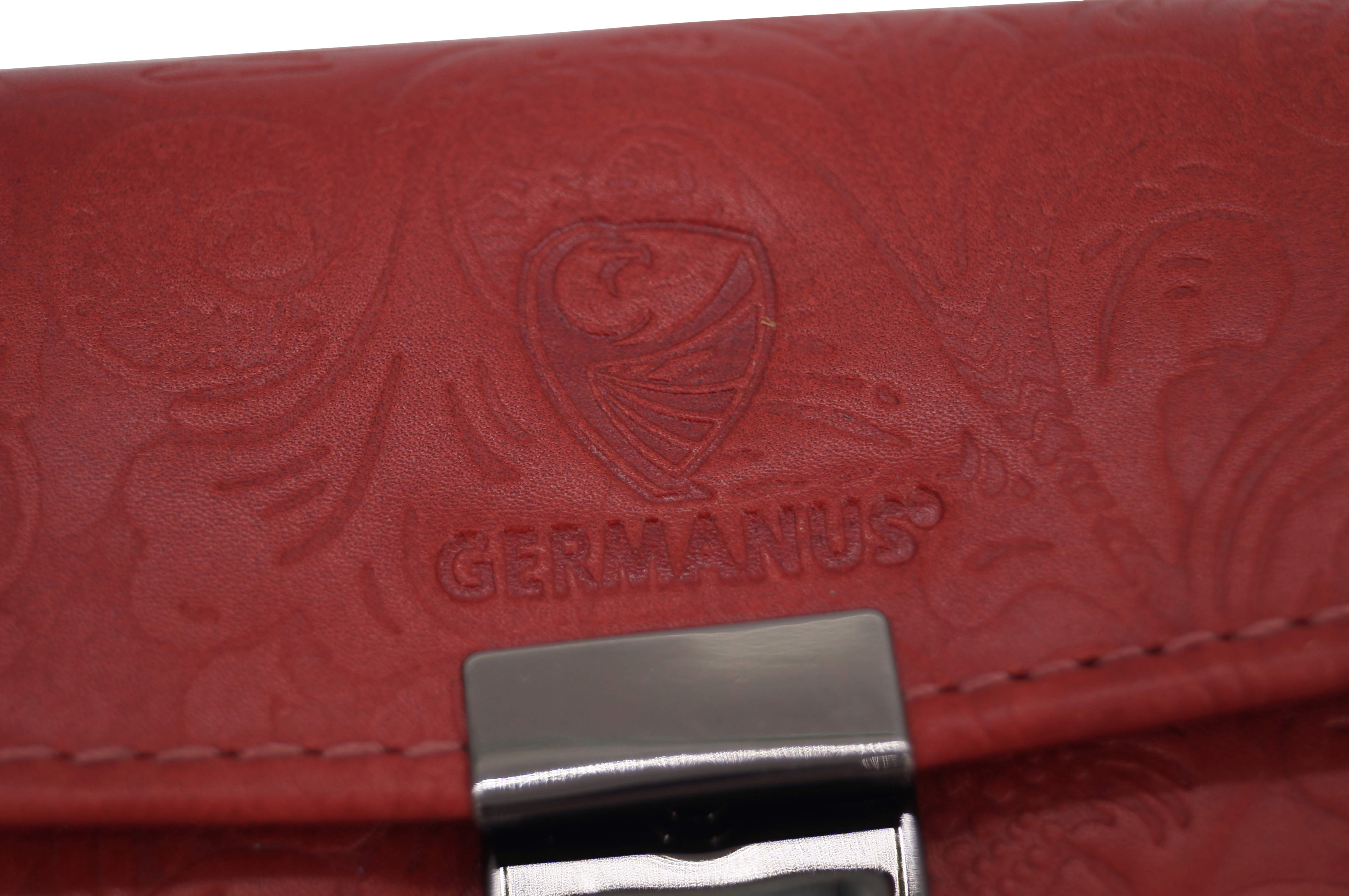 GERMANUS Gabi waiter's wallet, genuine leather, Red