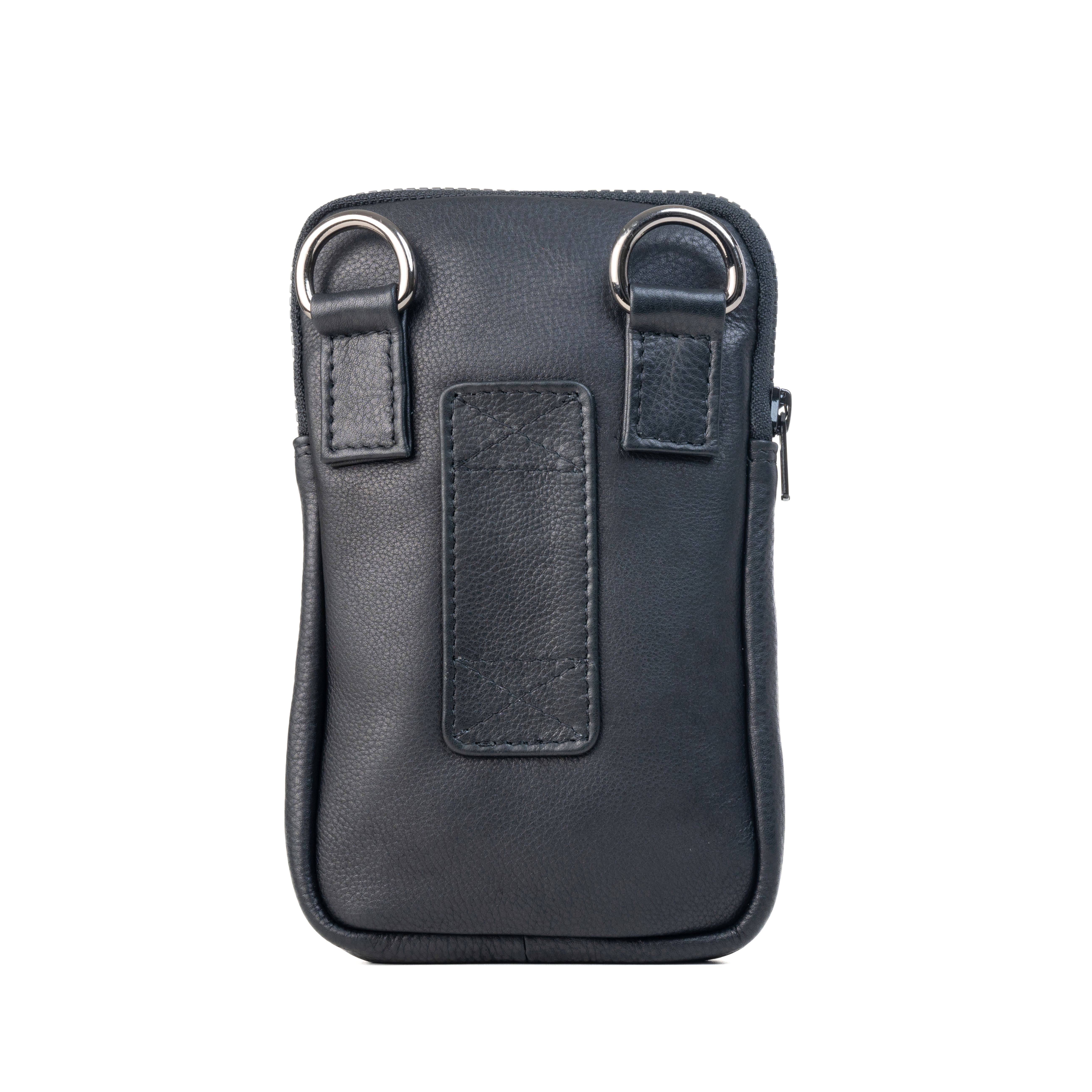 Germanus Crossbody Bag "Silvia" in Black Genuine Leather