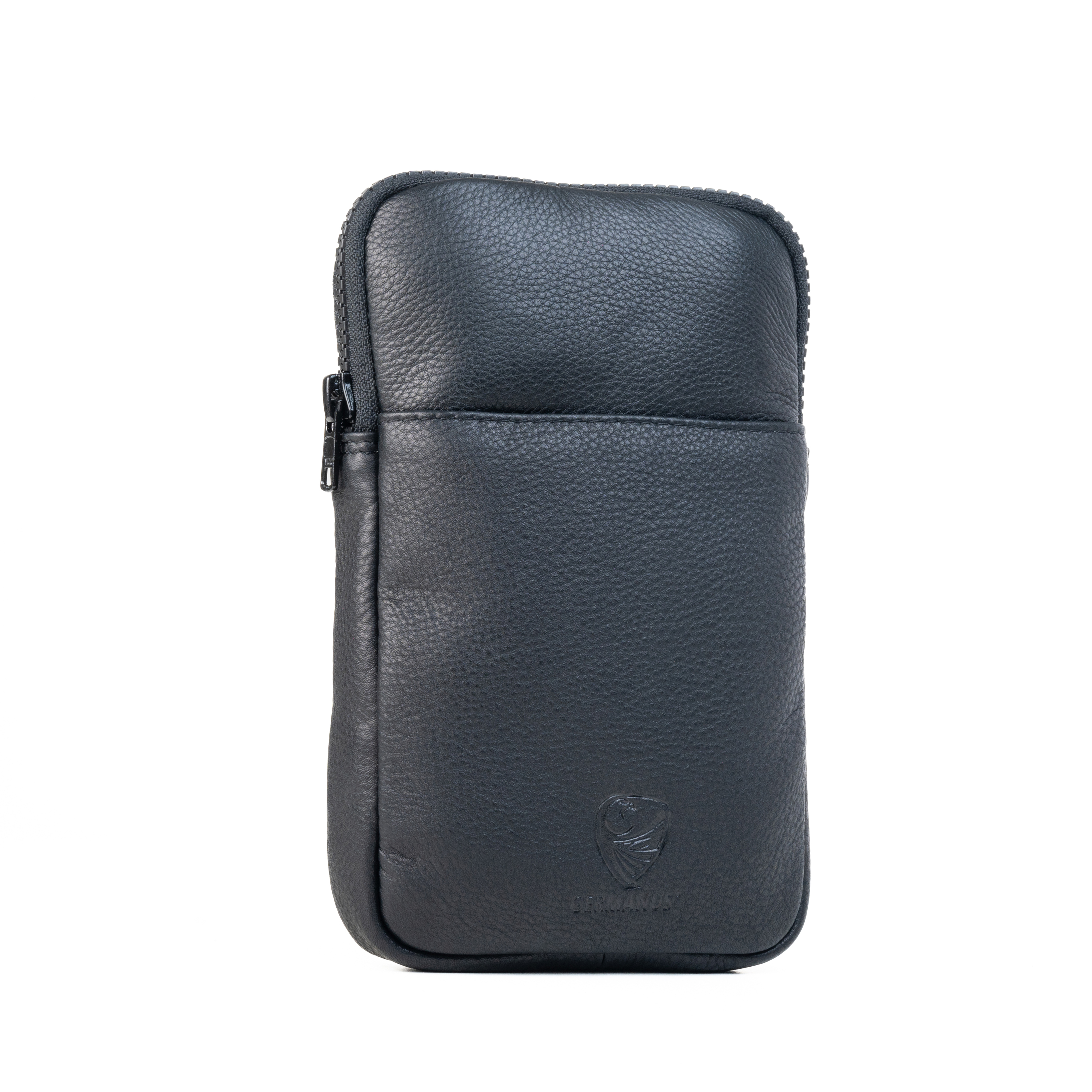 Germanus Crossbody Bag "Silvia" in Black Genuine Leather