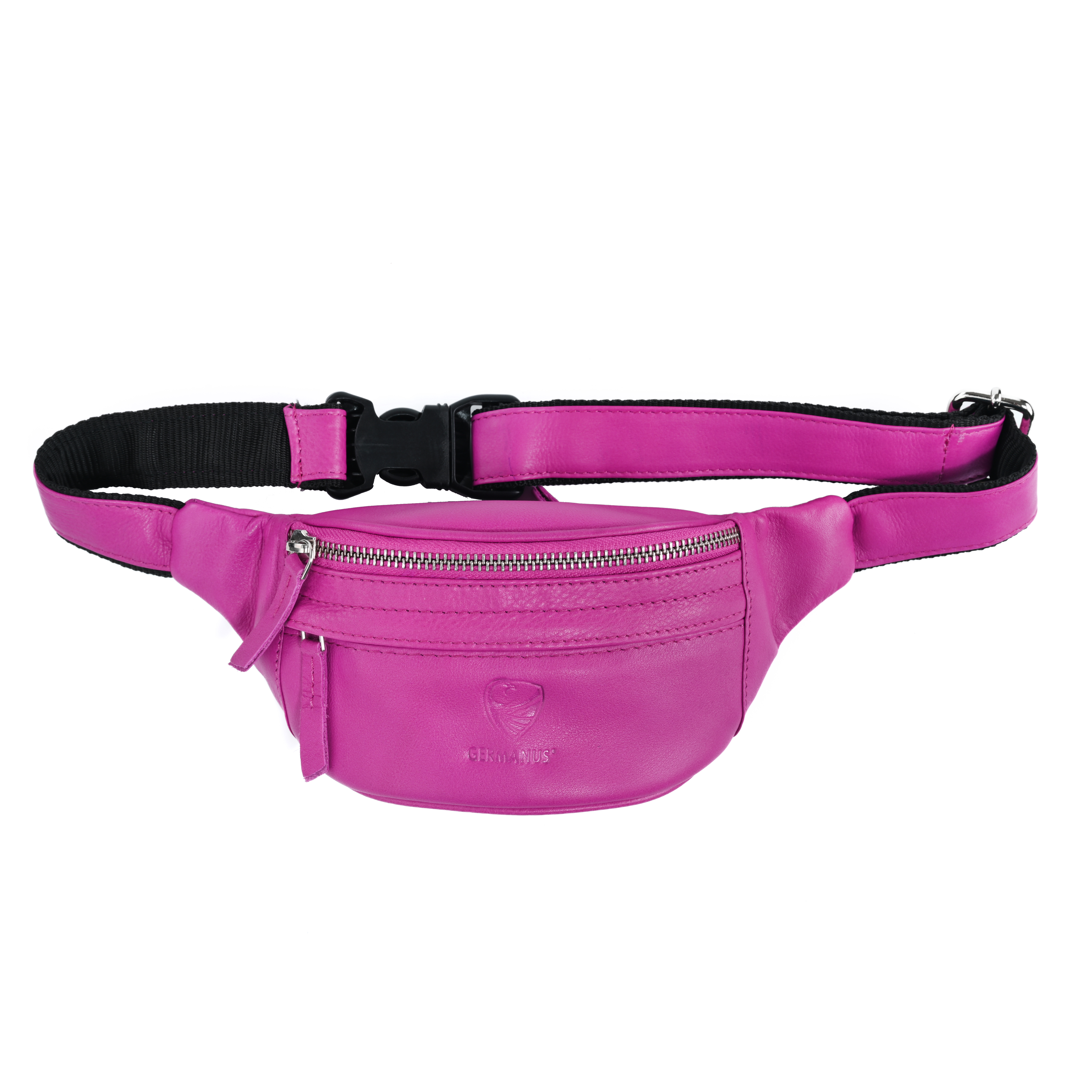 GERMANUS Belt Bag Rebecca Crossbody Bag, Bum Bag, Fanny Pack, Shoulder Bag, Leather Bag Pink