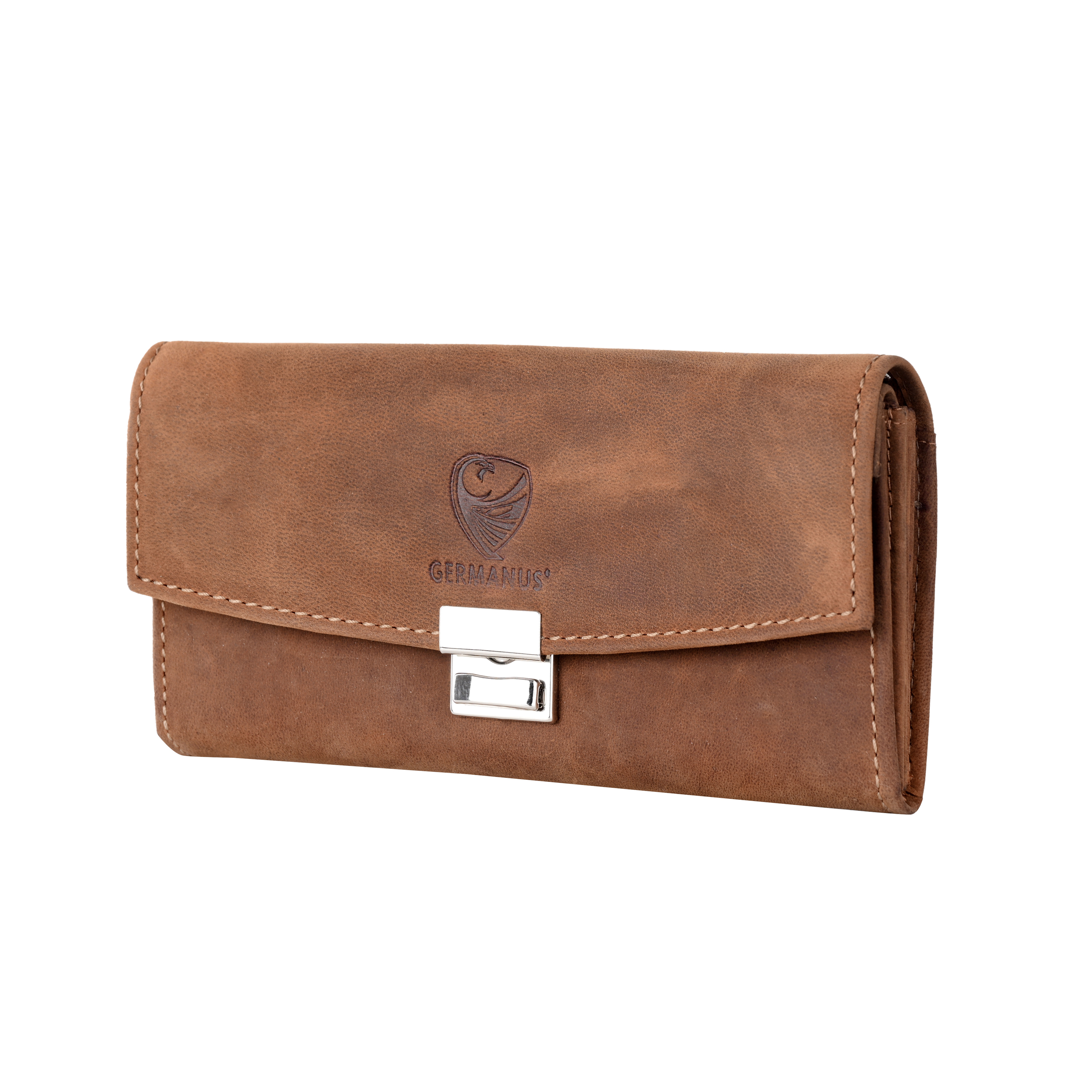 GERMANUS Toni waiter's wallet, genuine leather, Wild brown