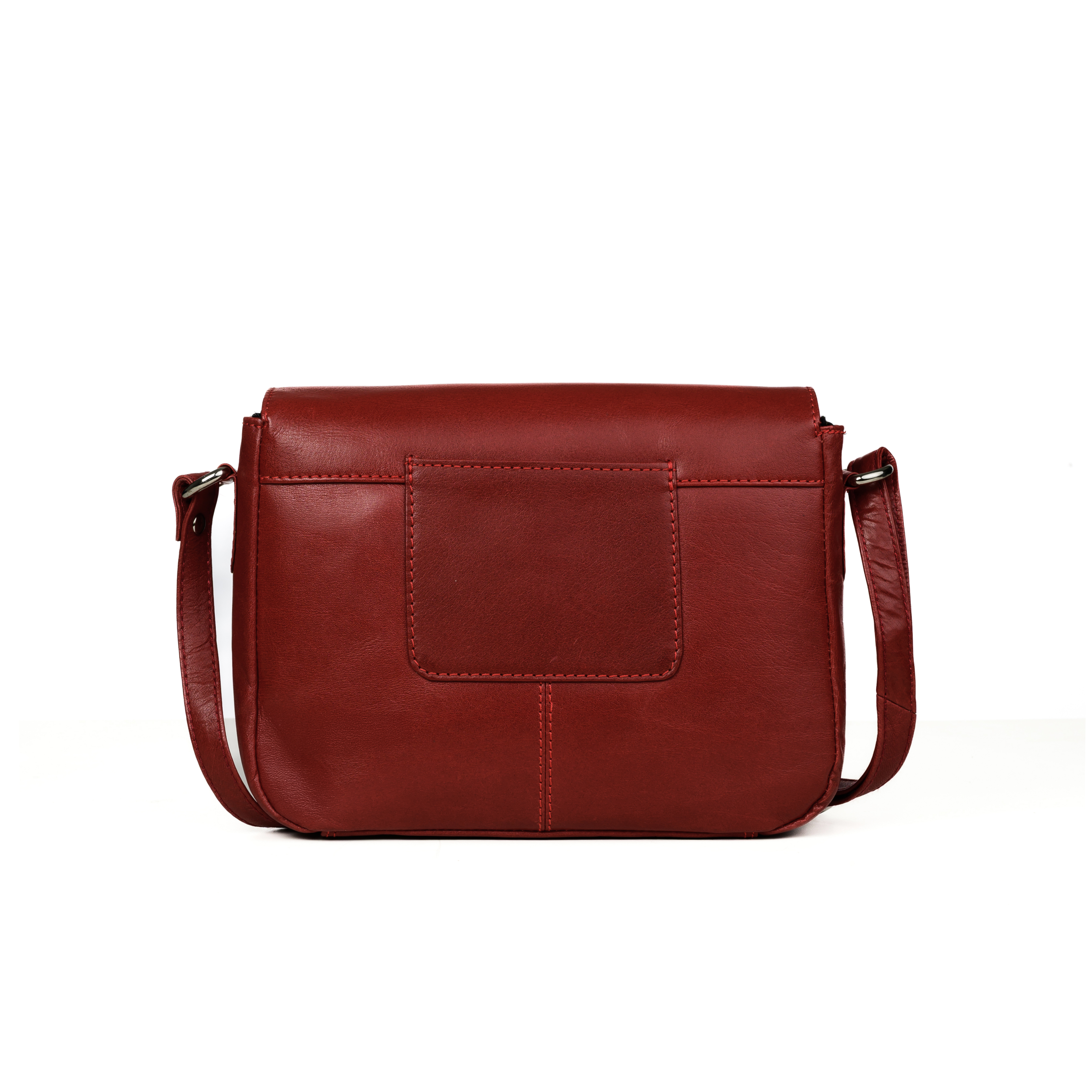 GERMANUS Women's Handbag Crossbody Bag Anna Genuine Leather, Red