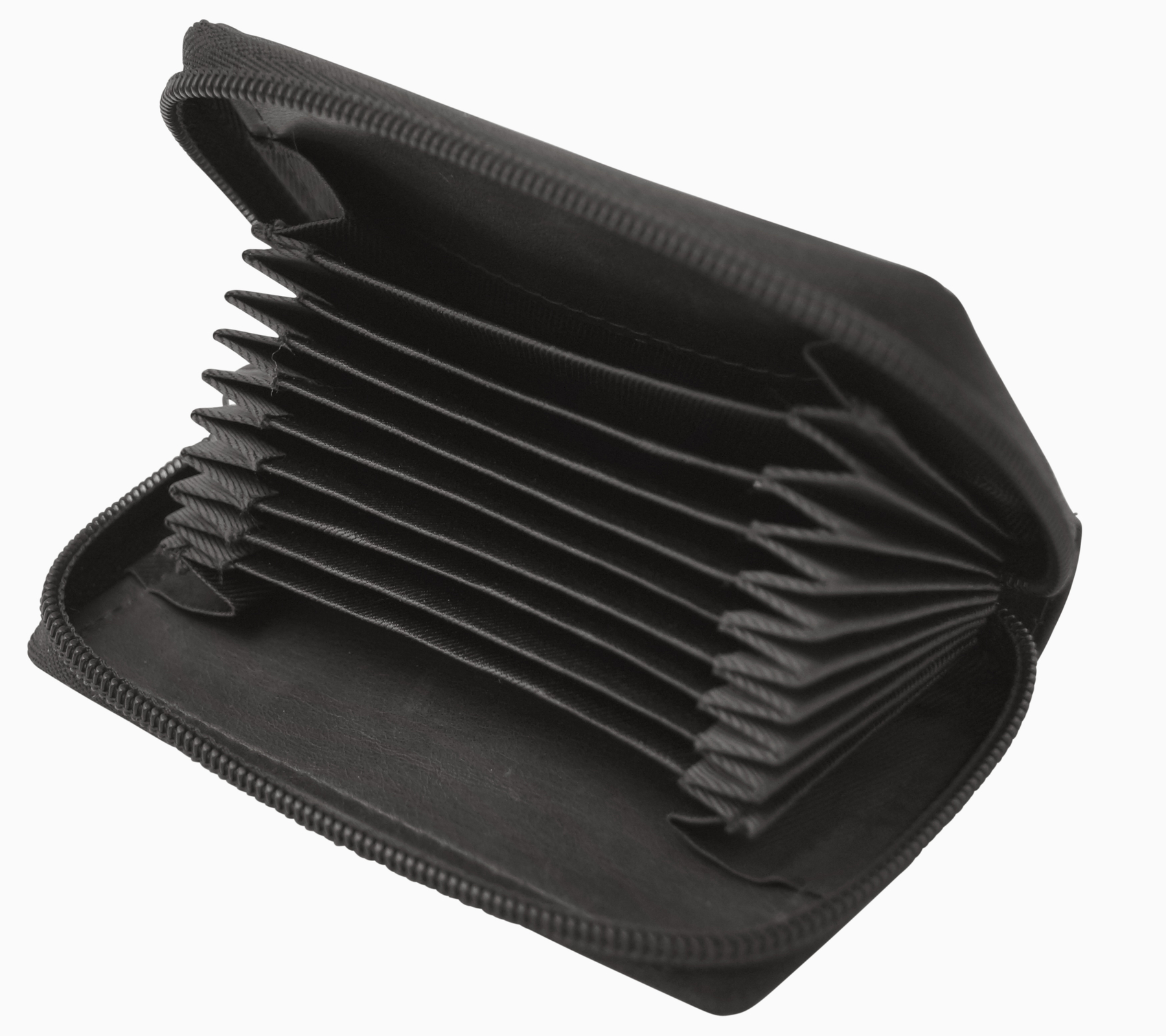GERMANUS Credit Card Case - Made in EU - Leder Case for Cards, Black