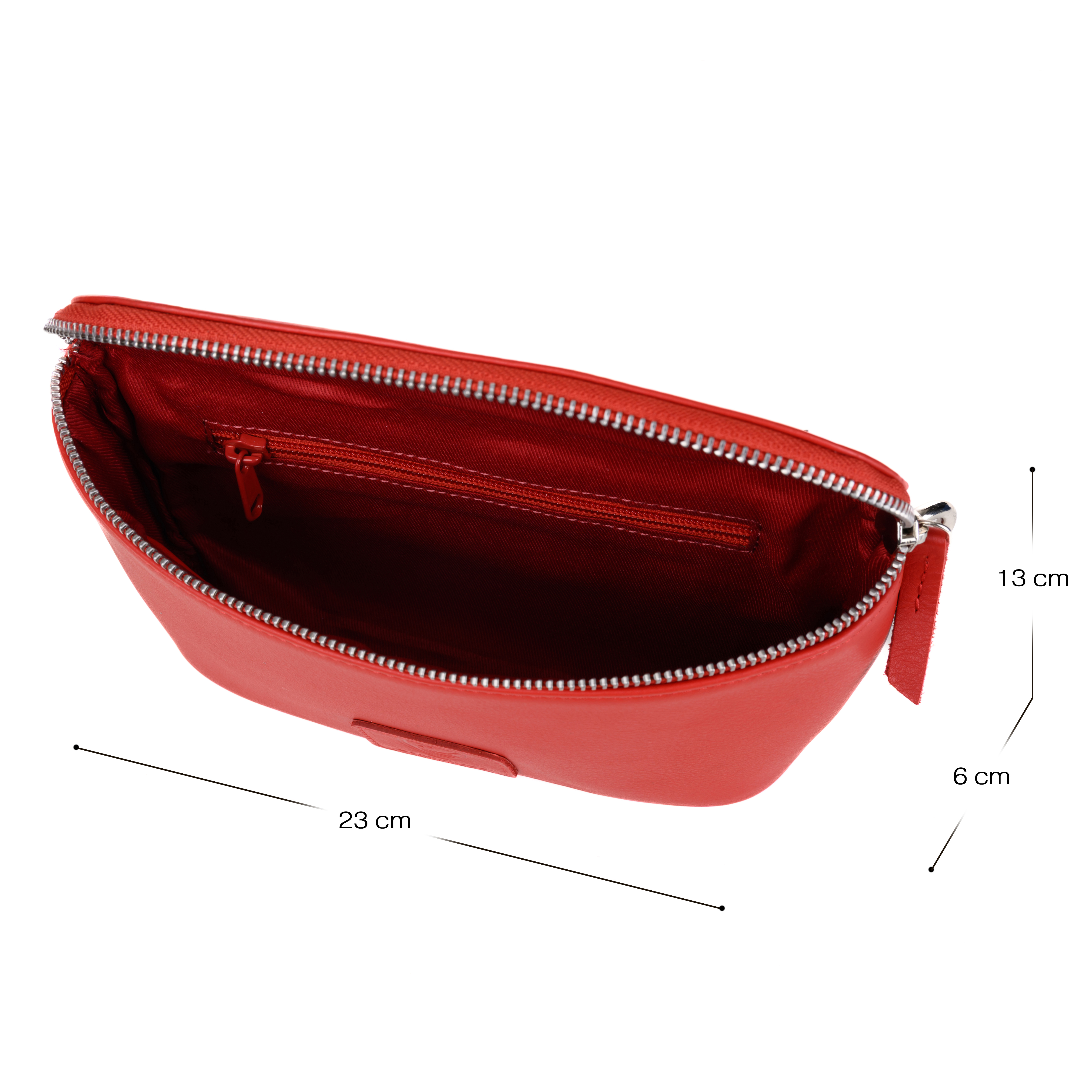 GERMANUS Belt Bag Mika Crossbody Bag, Bum Bag, Fanny Pack, Shoulder Bag, Leather Bag Red