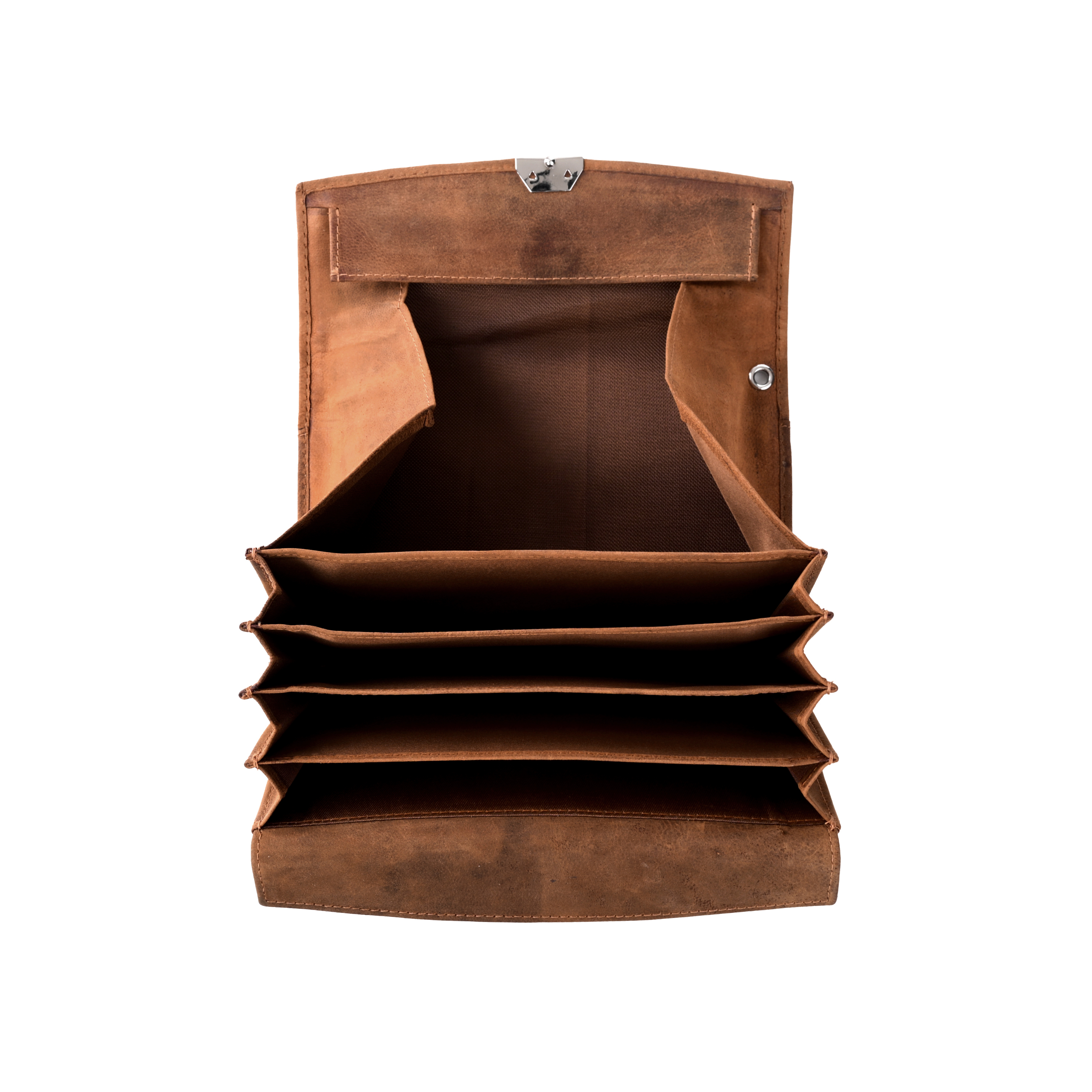 GERMANUS Toni waiter's wallet, genuine leather, Wild brown