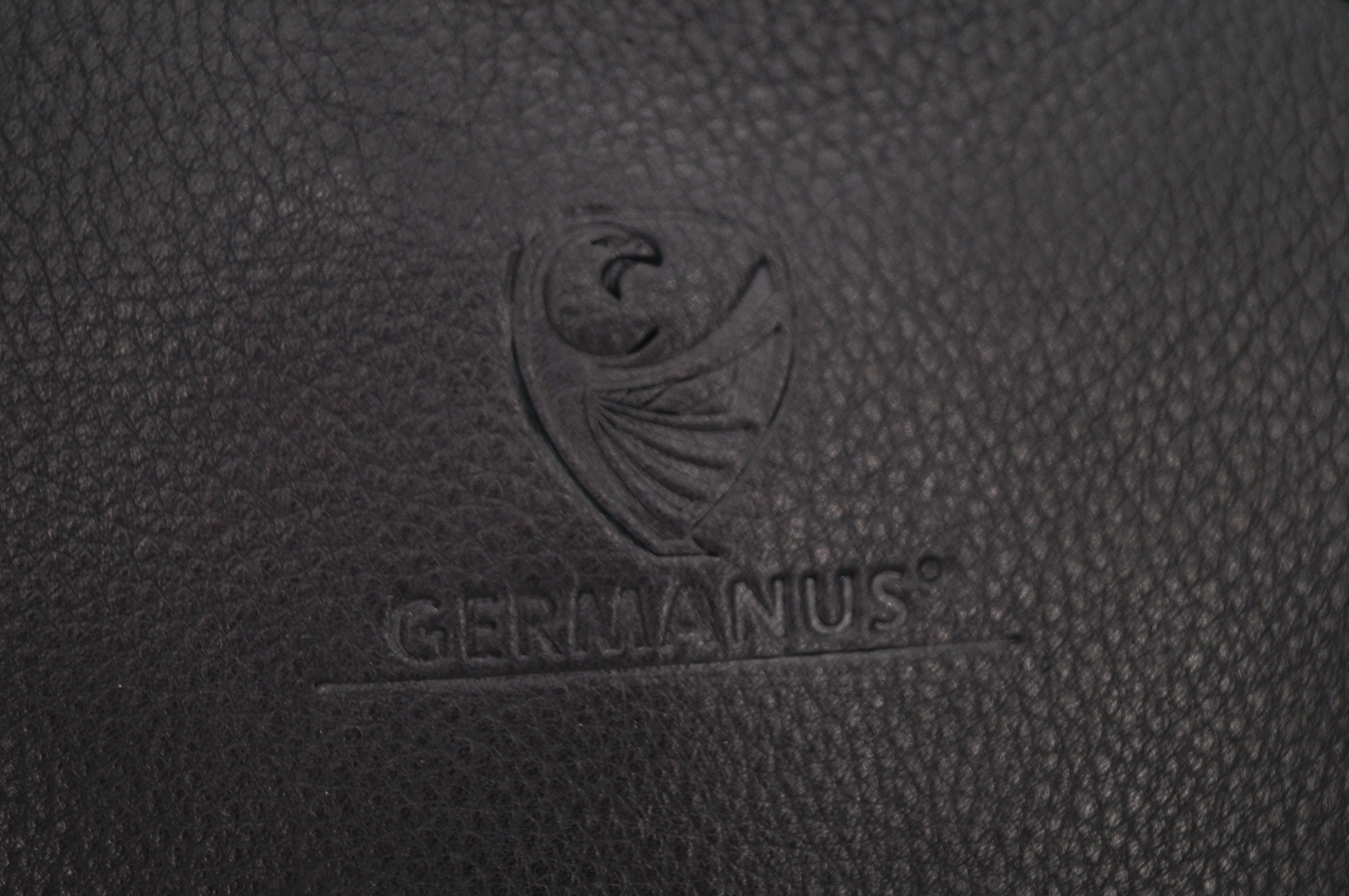 GERMANUS Backpack Jana in Black Genuine Leather, 9.35l