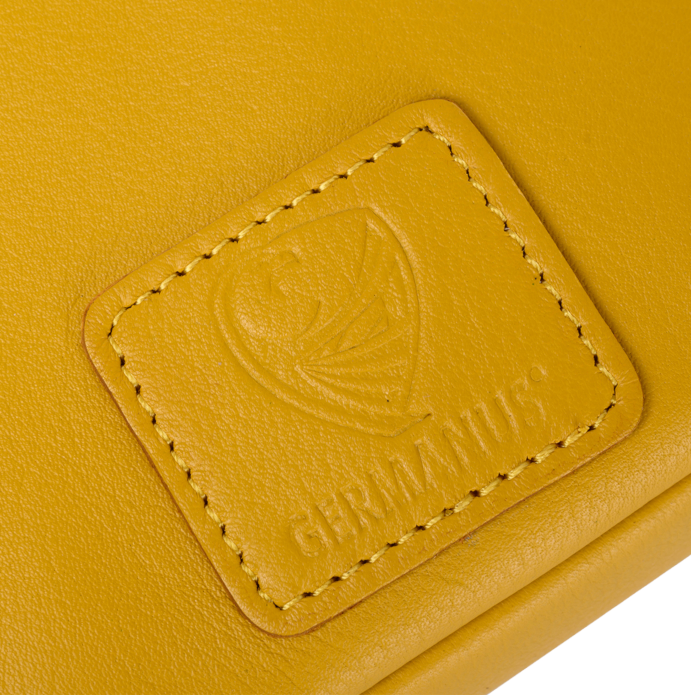 GERMANUS Belt Bag Mika Crossbody Bag, Bum Bag, Fanny Pack, Shoulder Bag, Leather Yellow