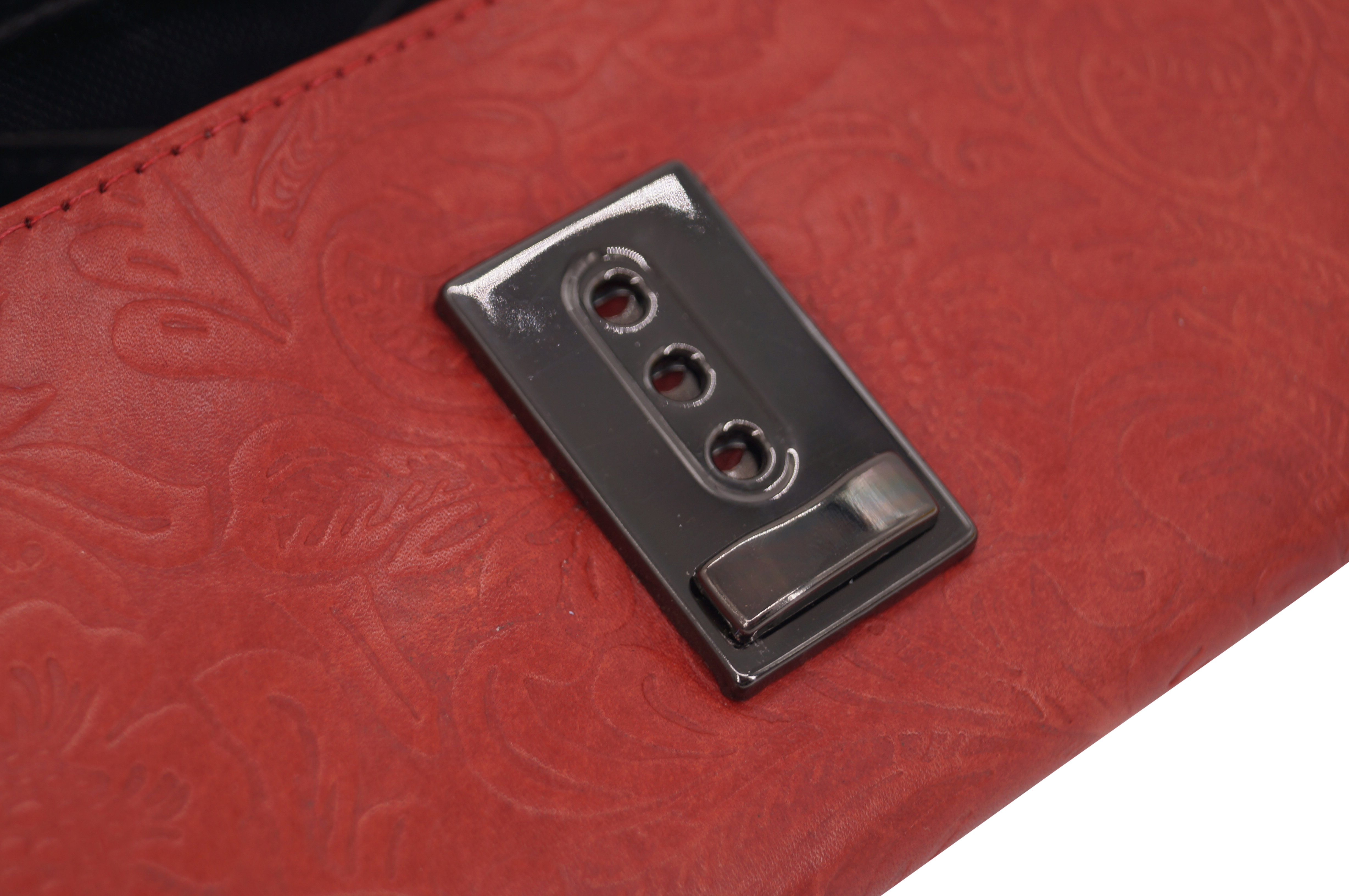 GERMANUS Gabi waiter's wallet, genuine leather, Red