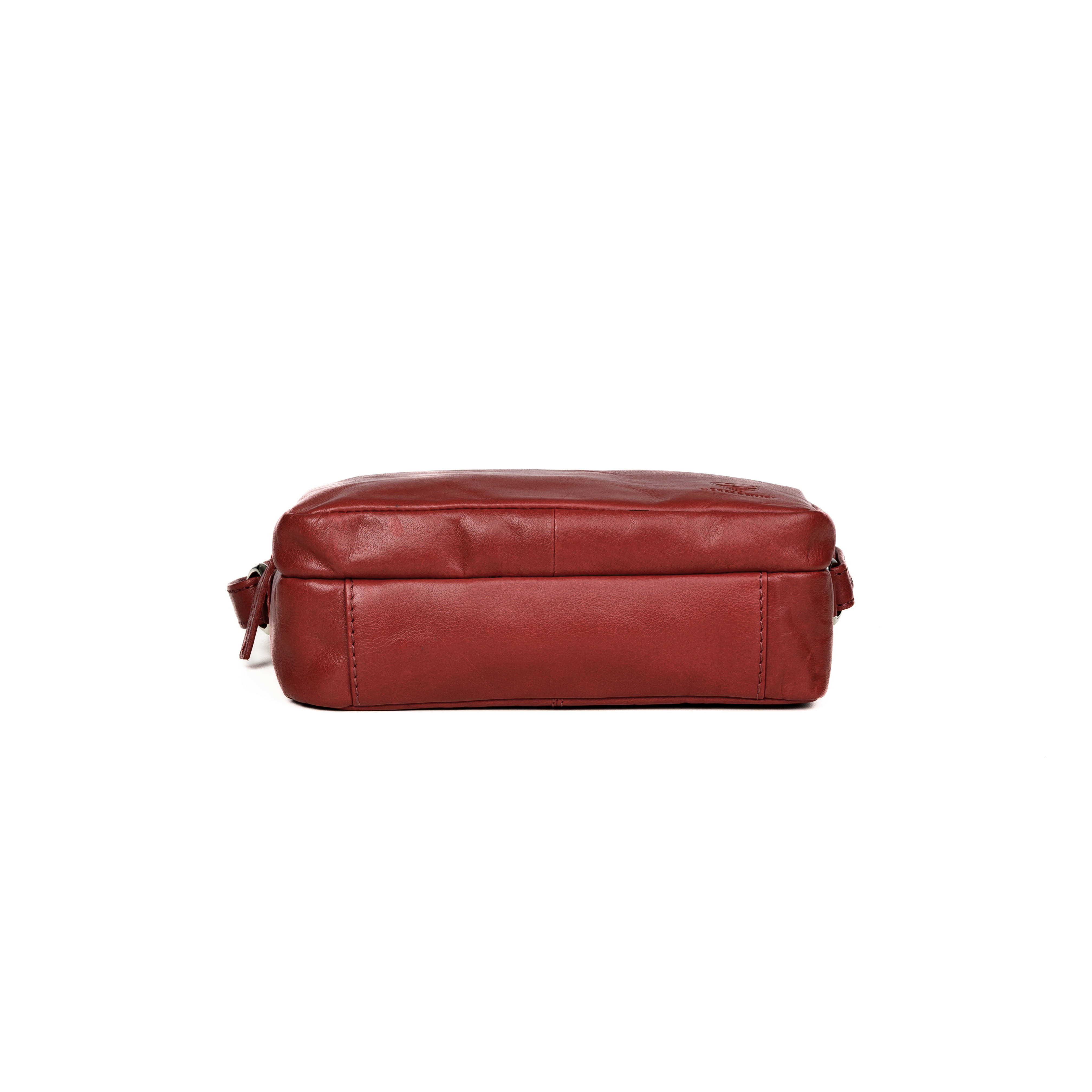 GERMANUS ladies handbag shoulder bag Lara made of genuine leather, red