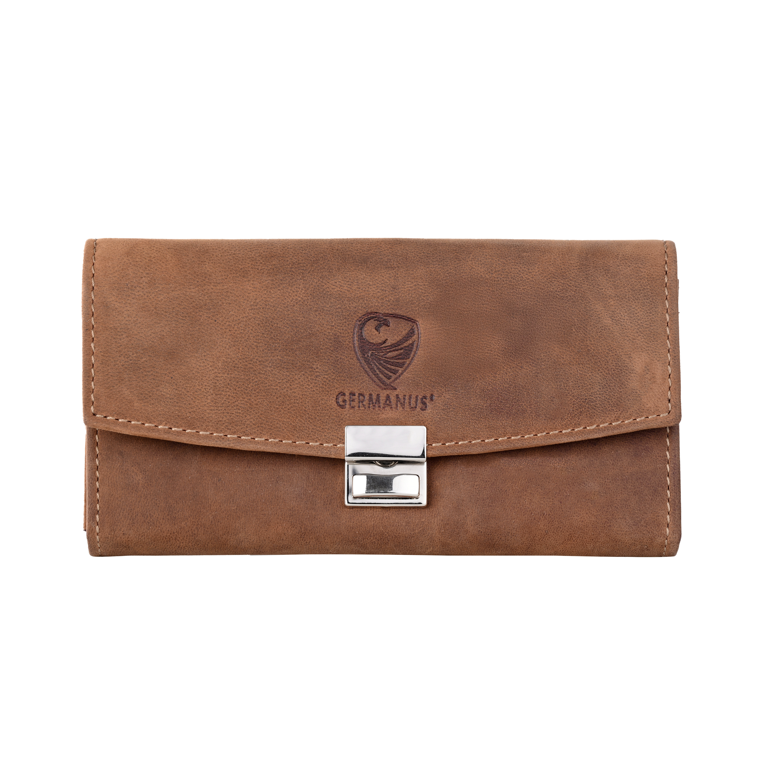 GERMANUS Toni waiter's wallet, genuine leather, Wild brown