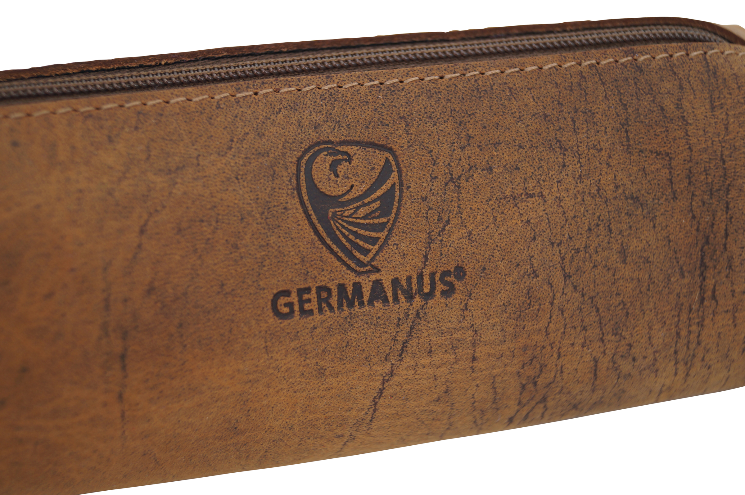 GERMANUS Wild Bull Pencil Case - Made in EU - Leather