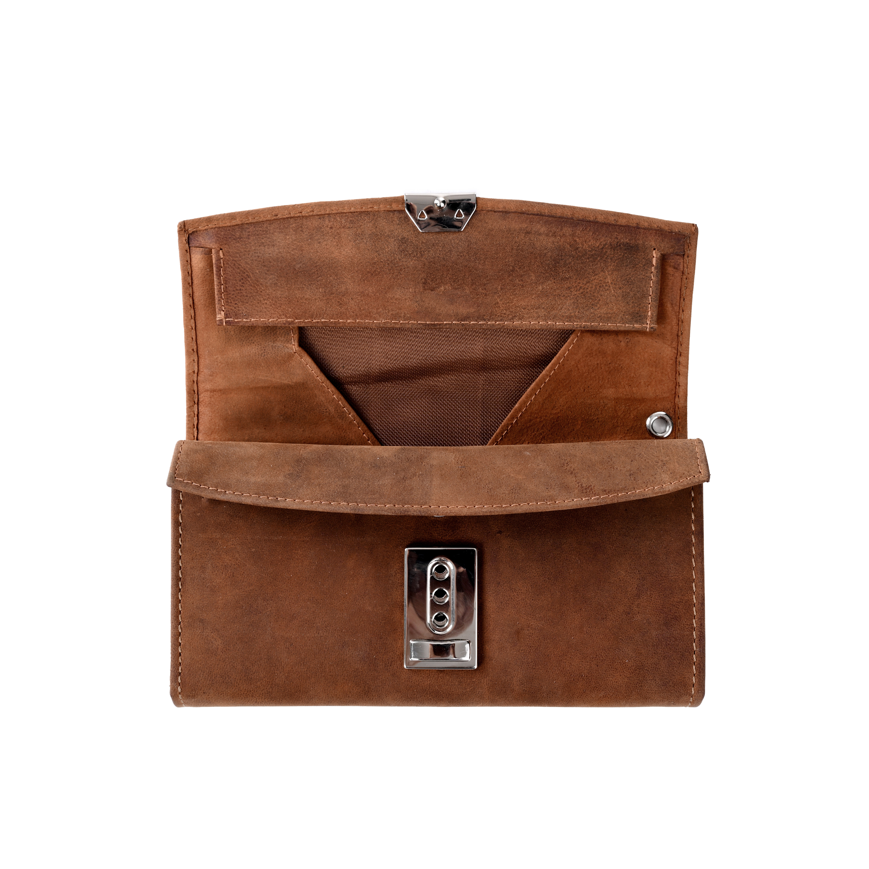 GERMANUS Toni waiter's wallet, genuine leather, Wild brown