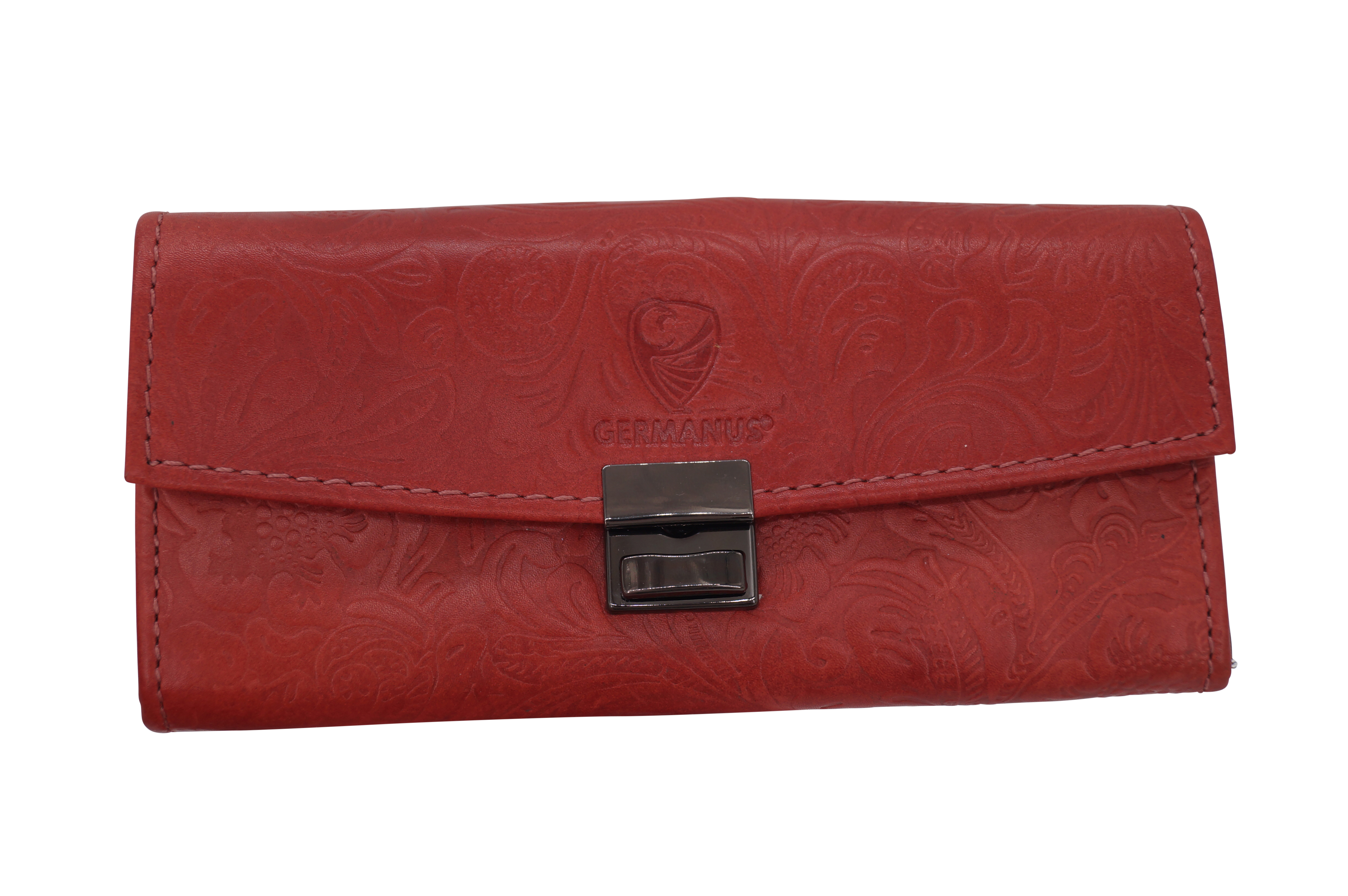 GERMANUS Gabi waiter's wallet, genuine leather, Red