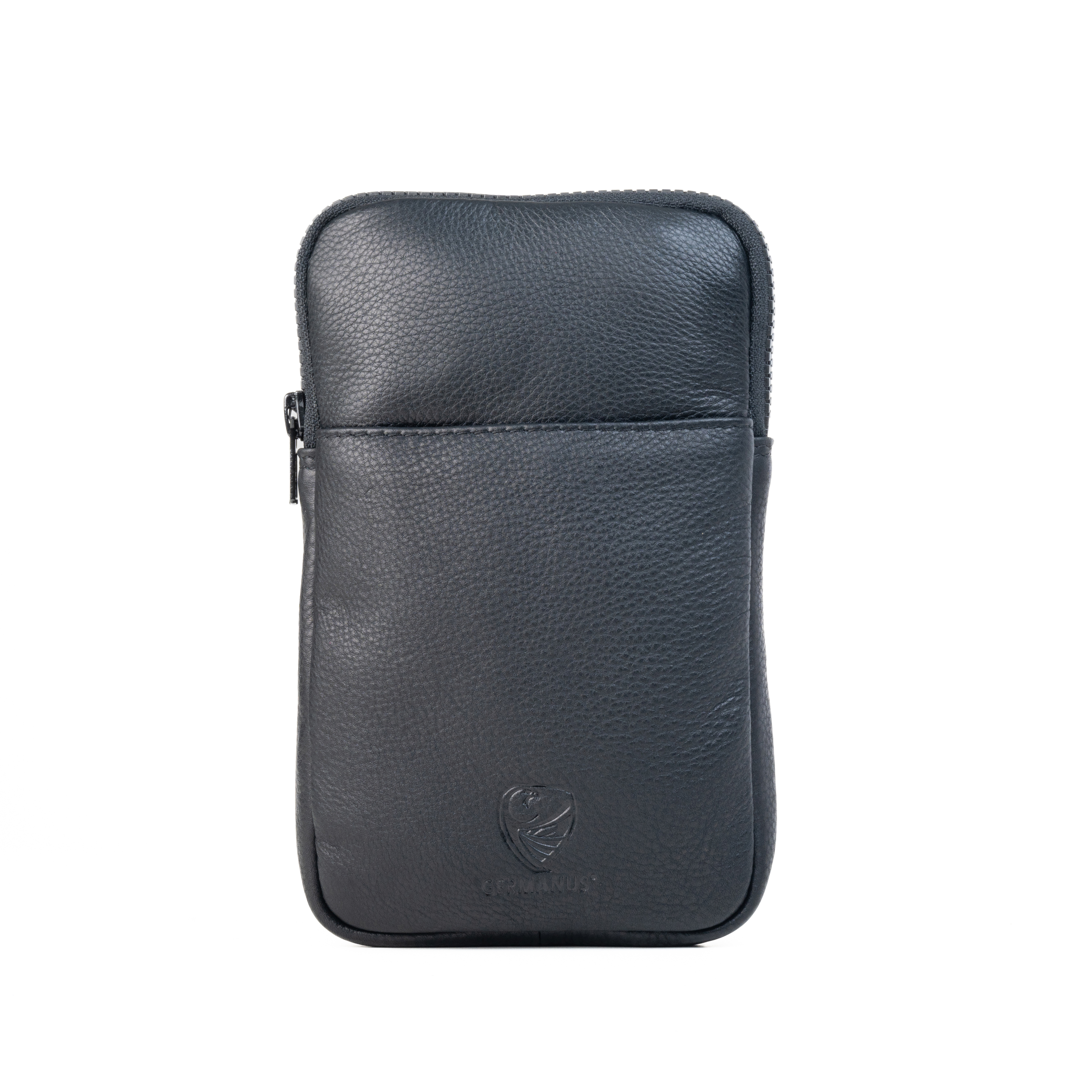 Germanus Crossbody Bag "Silvia" in Black Genuine Leather