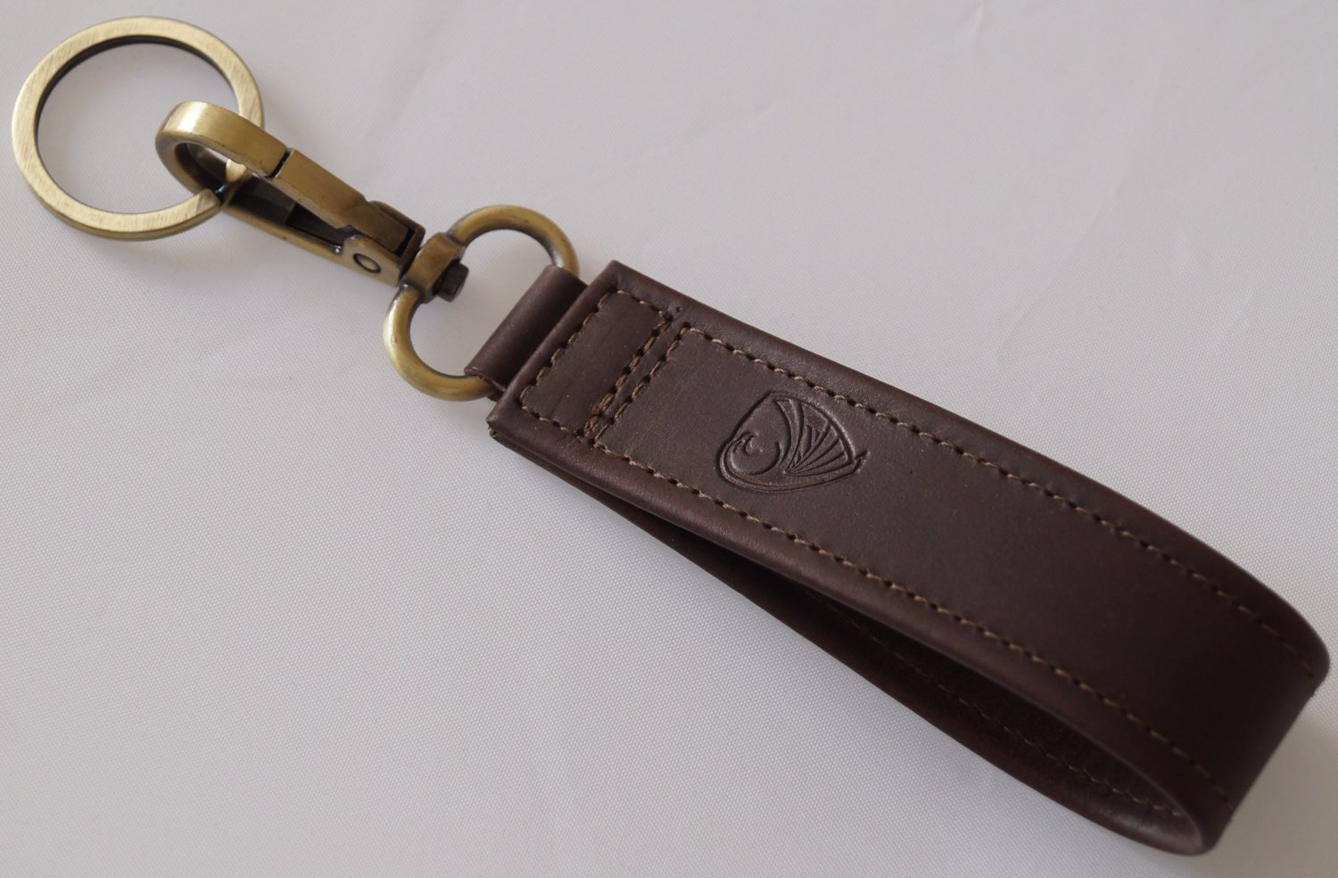 GERMANUS  Key Ring - Made in EU - Ferruginus, Brown