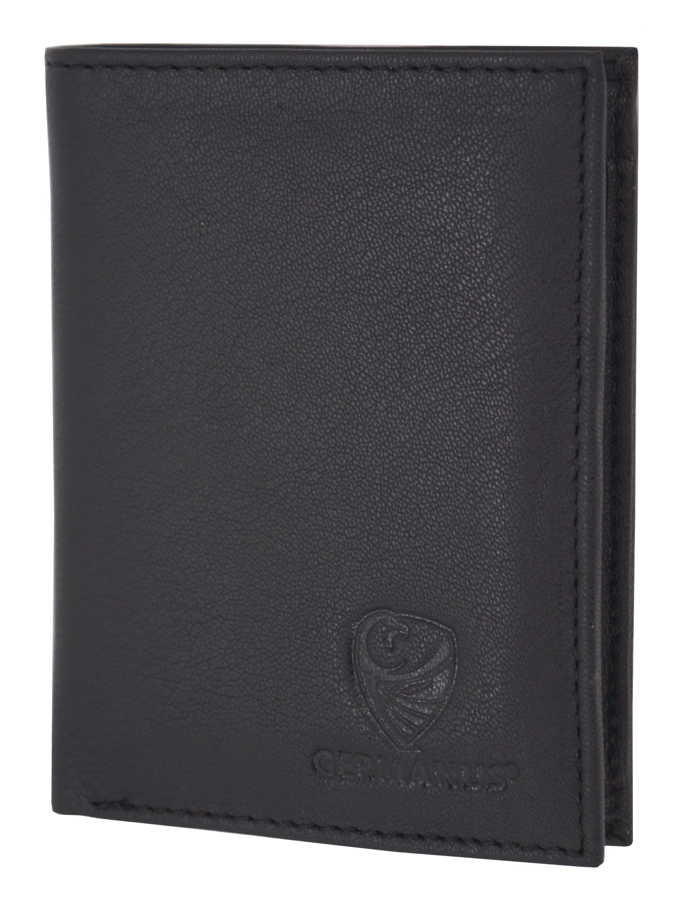 GERMANUS Leather Wallet "Lars" in Black