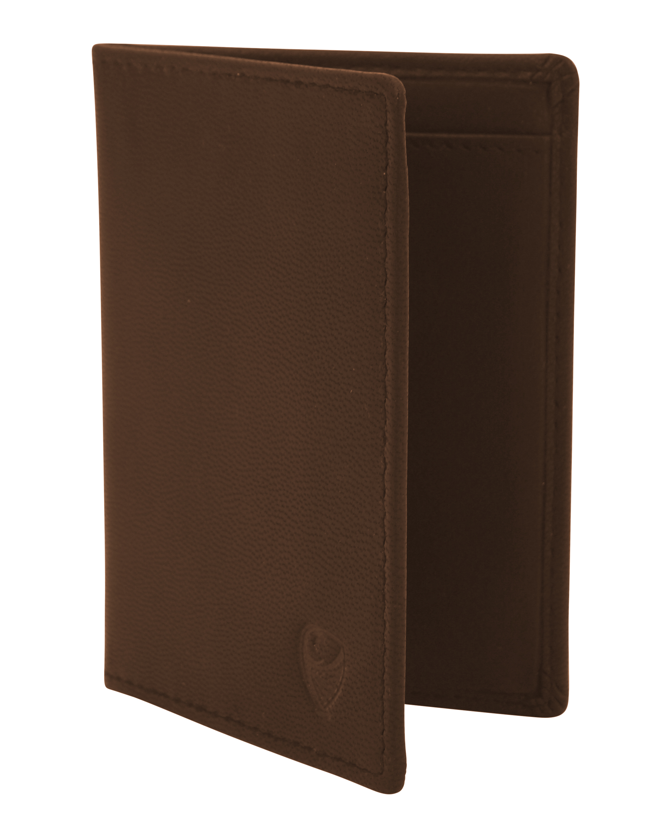 GERMANUS wallet for vehicle licence and credit cards in leather, dark brown
